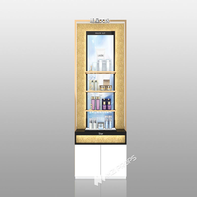 TJiS-B1-1 Multi-Directional Lighting System Skincare Display Cabinet ...