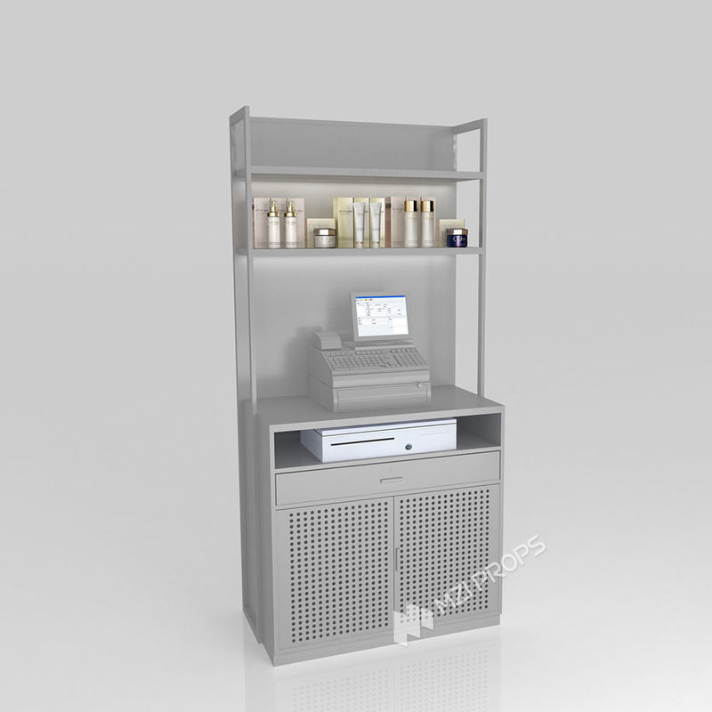 Distributor Counter Display GDR09-YB05 Retail Display Counter with LED Light Strips and Aluminum ...