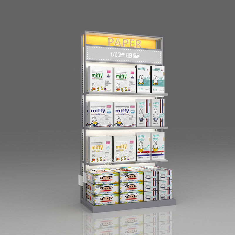 Sample Branded Racks Lighted Paper Product Showcase Maternity Display Cabinet Branded Store ...