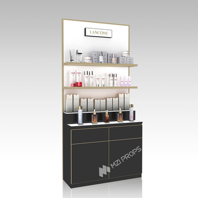 DYaS-VK-7 Skincare Display Cabinet with 30*15MM Iron Tube and Hidden LED Strips