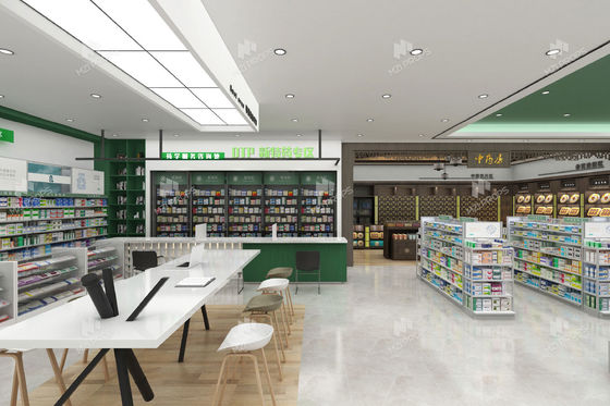 04-XDZYS 現代のプロフェッショナルなスタイルで薬局のディスプレイ