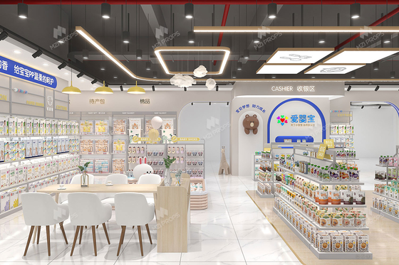 08-QSGDS001, Luxurious High-end Maternity & Baby Store in Jiangxi Jiujiang Lushan covering 191 Sqm with an Approx. $12,414 Budget and 72 CBM Volume
