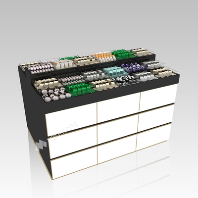 Customized Retail Store Display Rack for Samples and Skincare - Island Unit for Beauty Store Design