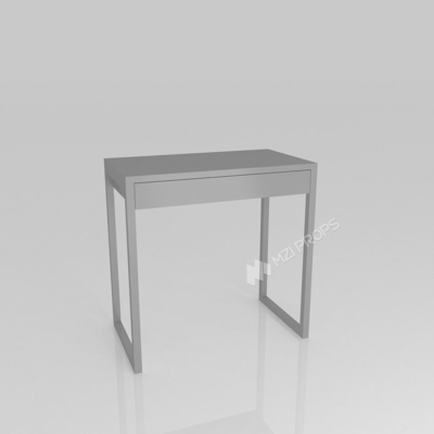 Retail Display Rack Grey Wooden Experience Table For Space-Saving Store Display And Smart Store Rack